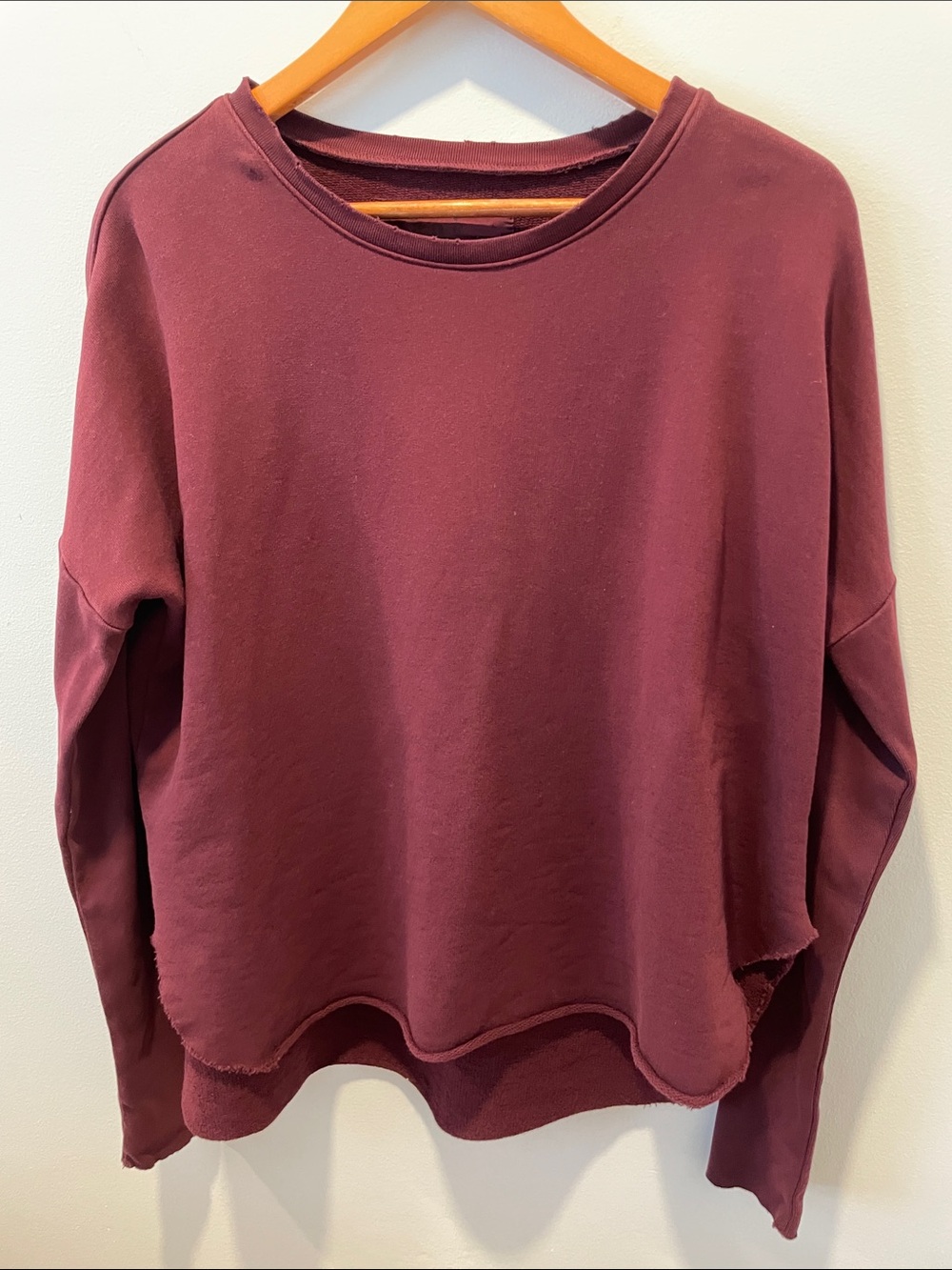 Frank & Eileen Tee Lab Burgundy Sweatshirt, Size Small